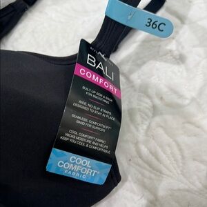 Bali Comfort Black Seamless Bra